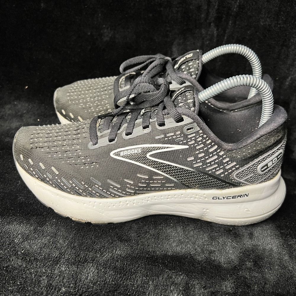 Brooks Glycerin 20 1203691B059 Womens US 7.5 B Running Shoes Black Sneakers